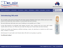 Tablet Screenshot of drmistspray.com